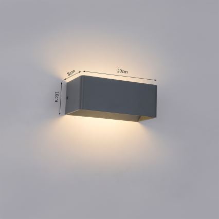 Brilagi - LED-välisseinavalgusti DONNANI LED/7W/230V 20 cm antratsiit IP44