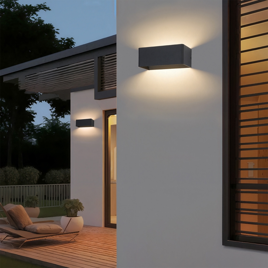 BRILAGI - LED välisseinavalgusti DONNANI LED/7W/230V 20 cm must IP44