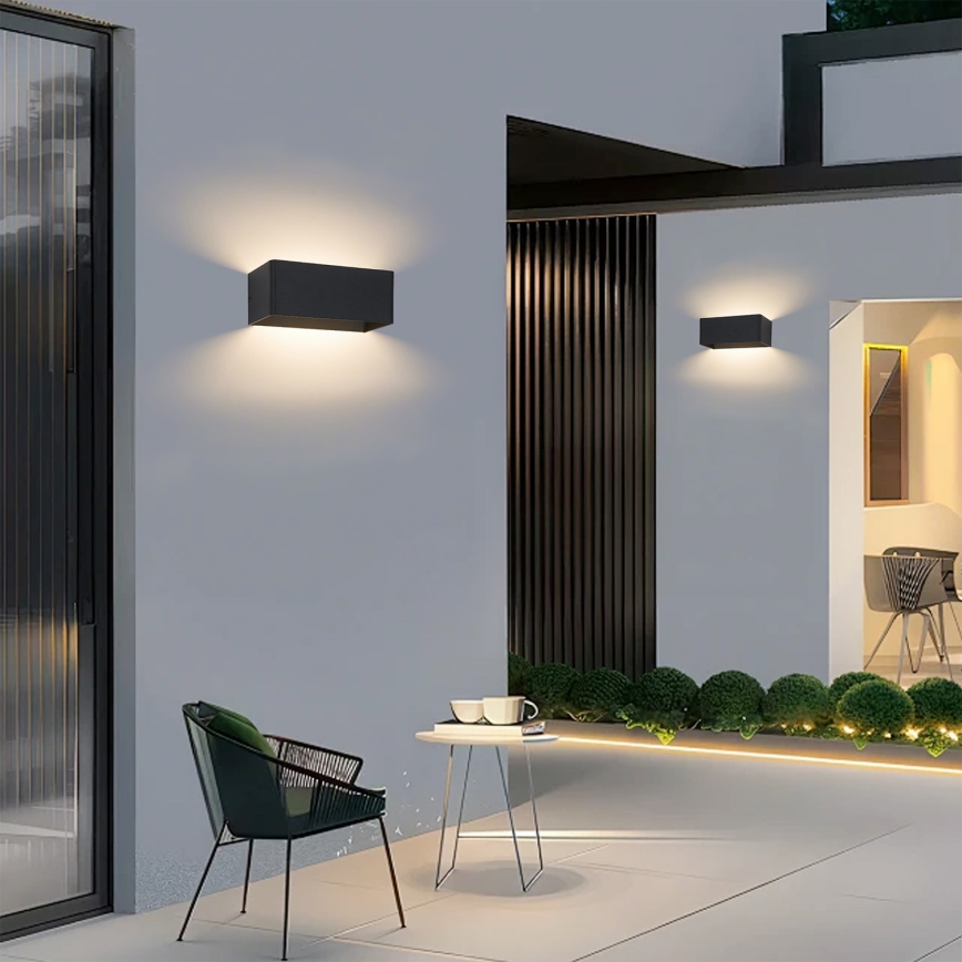 BRILAGI - LED välisseinavalgusti DONNANI LED/7W/230V 20 cm must IP44