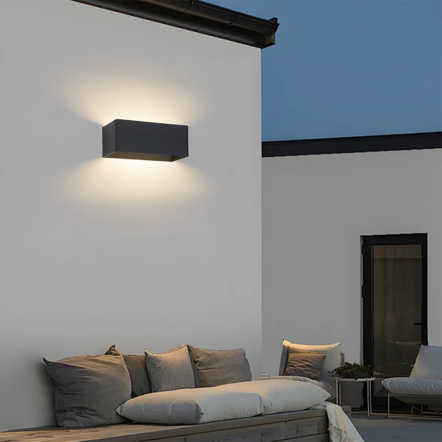 BRILAGI - LED välisseinavalgusti DONNANI LED/7W/230V 20 cm must IP44
