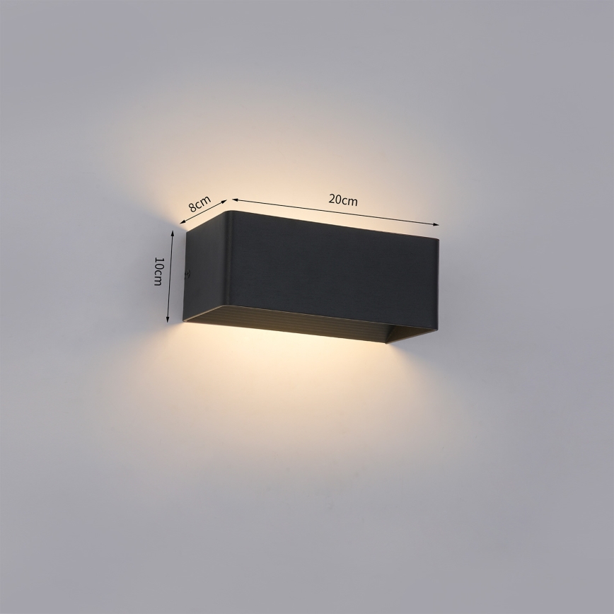 BRILAGI - LED välisseinavalgusti DONNANI LED/7W/230V 20 cm must IP44