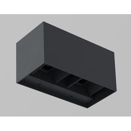 Brilagi - LED välisseinavalgusti DOUBLE CUBE LED/12W/230V antratsiit IP65
