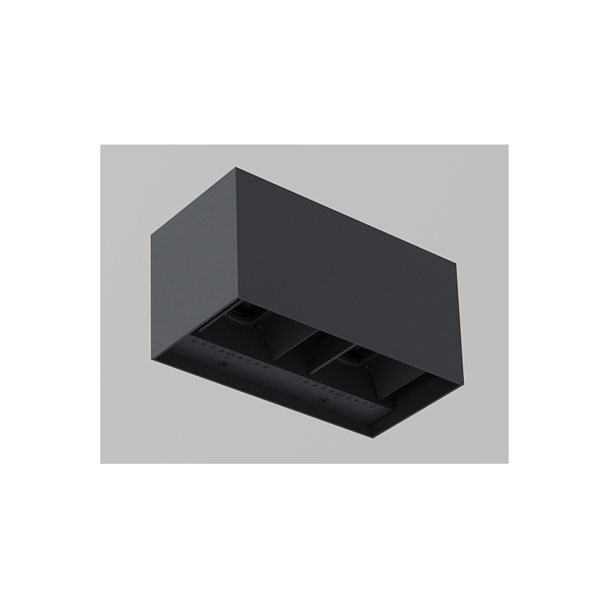 Brilagi - LED välisseinavalgusti DOUBLE CUBE LED/12W/230V antratsiit IP65