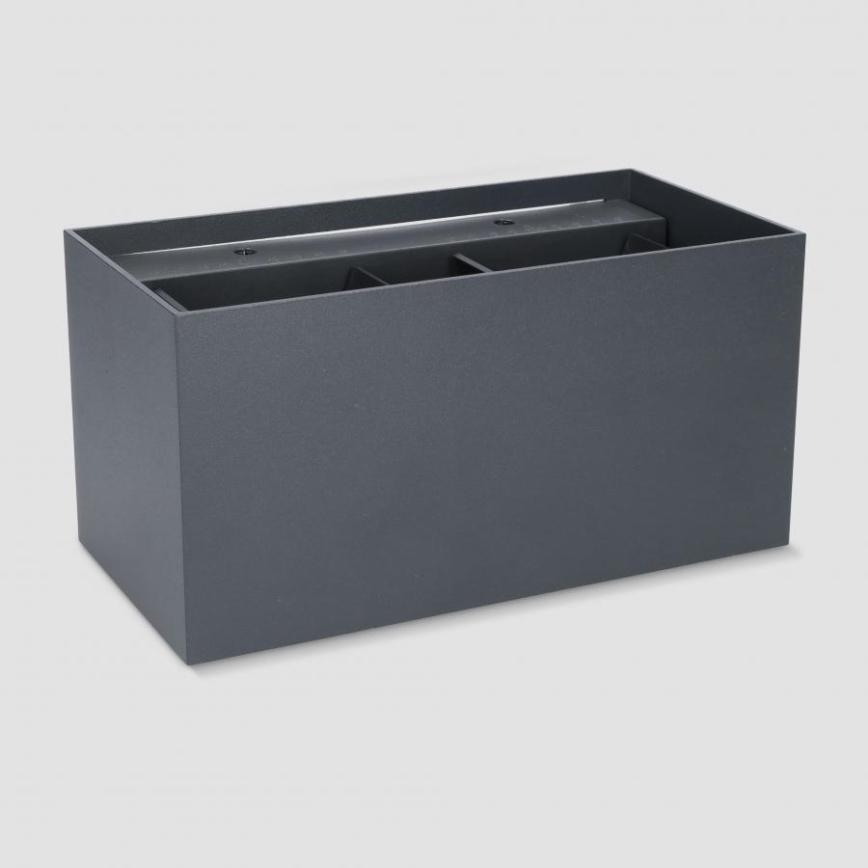 Brilagi - LED välisseinavalgusti DOUBLE CUBE LED/12W/230V antratsiit IP65