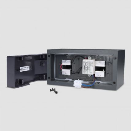 Brilagi - LED välisseinavalgusti DOUBLE CUBE LED/12W/230V antratsiit IP65