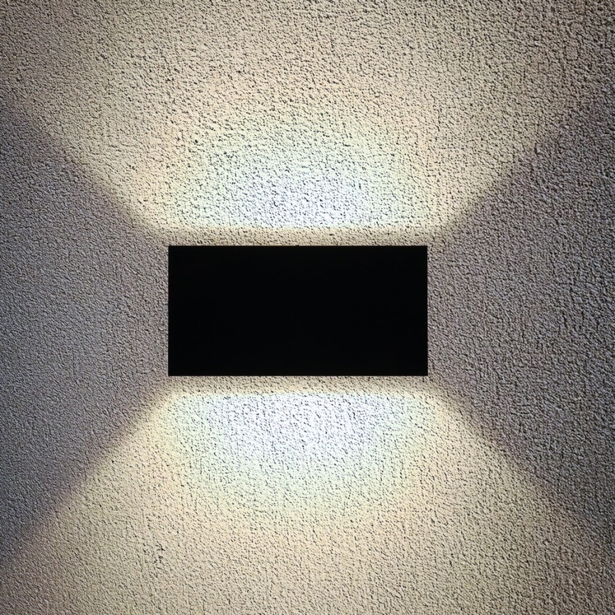 Brilagi - LED välisseinavalgusti DOUBLE CUBE LED/12W/230V must IP65
