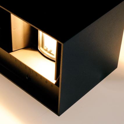 Brilagi - LED välisseinavalgusti DOUBLE CUBE LED/12W/230V must IP65