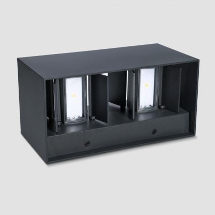 Brilagi - LED välisseinavalgusti DOUBLE CUBE LED/12W/230V must IP65