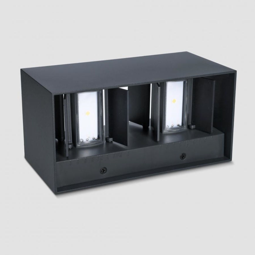 Brilagi - LED välisseinavalgusti DOUBLE CUBE LED/12W/230V must IP65