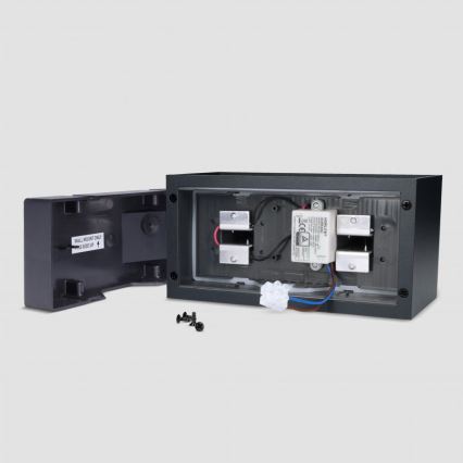 Brilagi - LED välisseinavalgusti DOUBLE CUBE LED/12W/230V must IP65