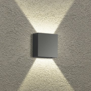 Brilagi - LED välisseinavalgusti DOUBLERAY LED/4W/230V antratsiit IP65
