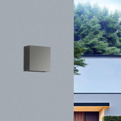 Brilagi - LED välisseinavalgusti DOUBLERAY LED/4W/230V antratsiit IP65