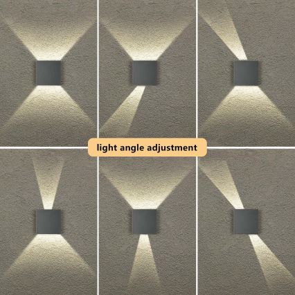 Brilagi - LED välisseinavalgusti DOUBLERAY LED/4W/230V antratsiit IP65