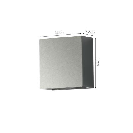 Brilagi - LED välisseinavalgusti DOUBLERAY LED/4W/230V antratsiit IP65