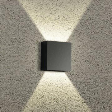 Brilagi - LED välisseinavalgusti DOUBLERAY LED/4W/230V must IP65