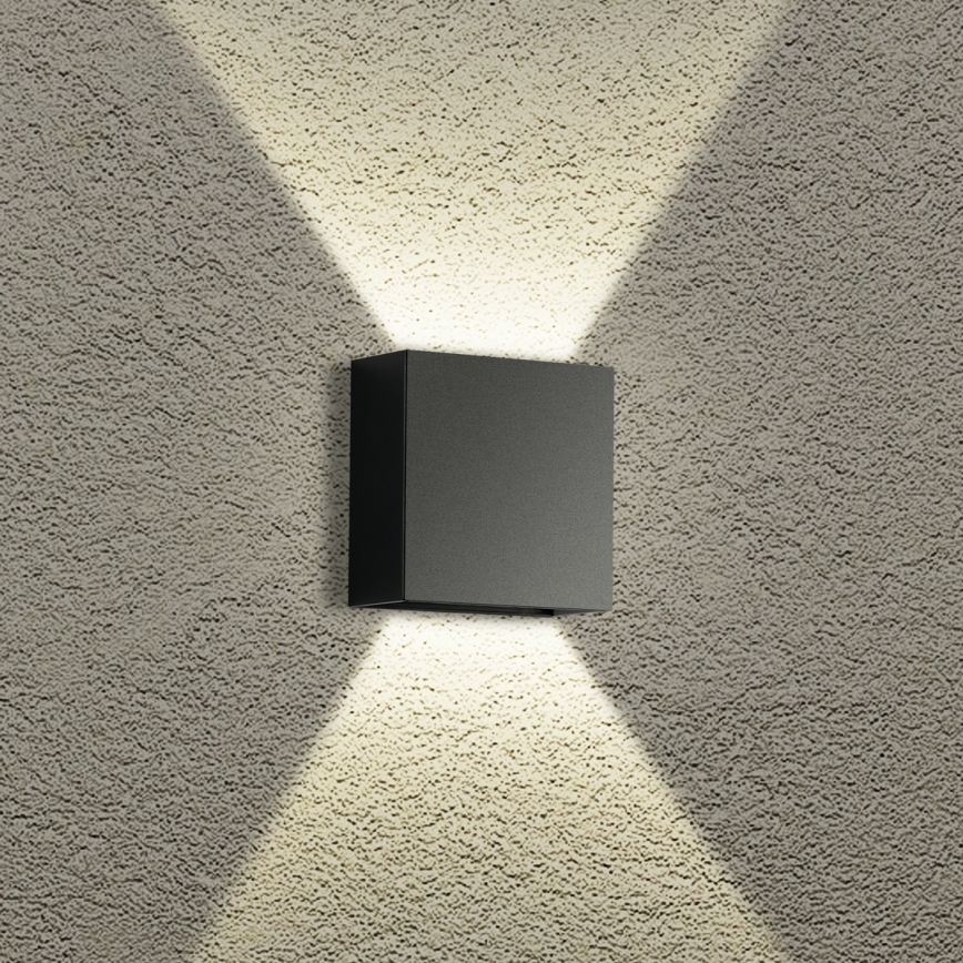 Brilagi - LED välisseinavalgusti DOUBLERAY LED/4W/230V must IP65