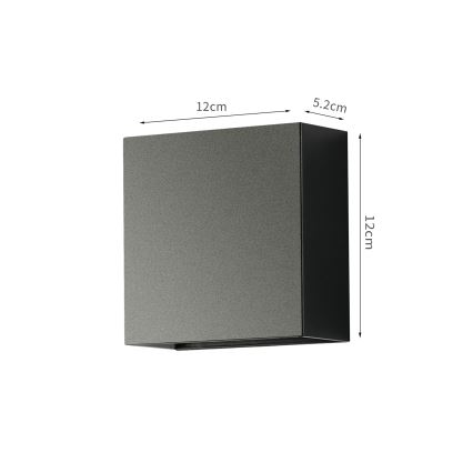Brilagi - LED välisseinavalgusti DOUBLERAY LED/4W/230V must IP65