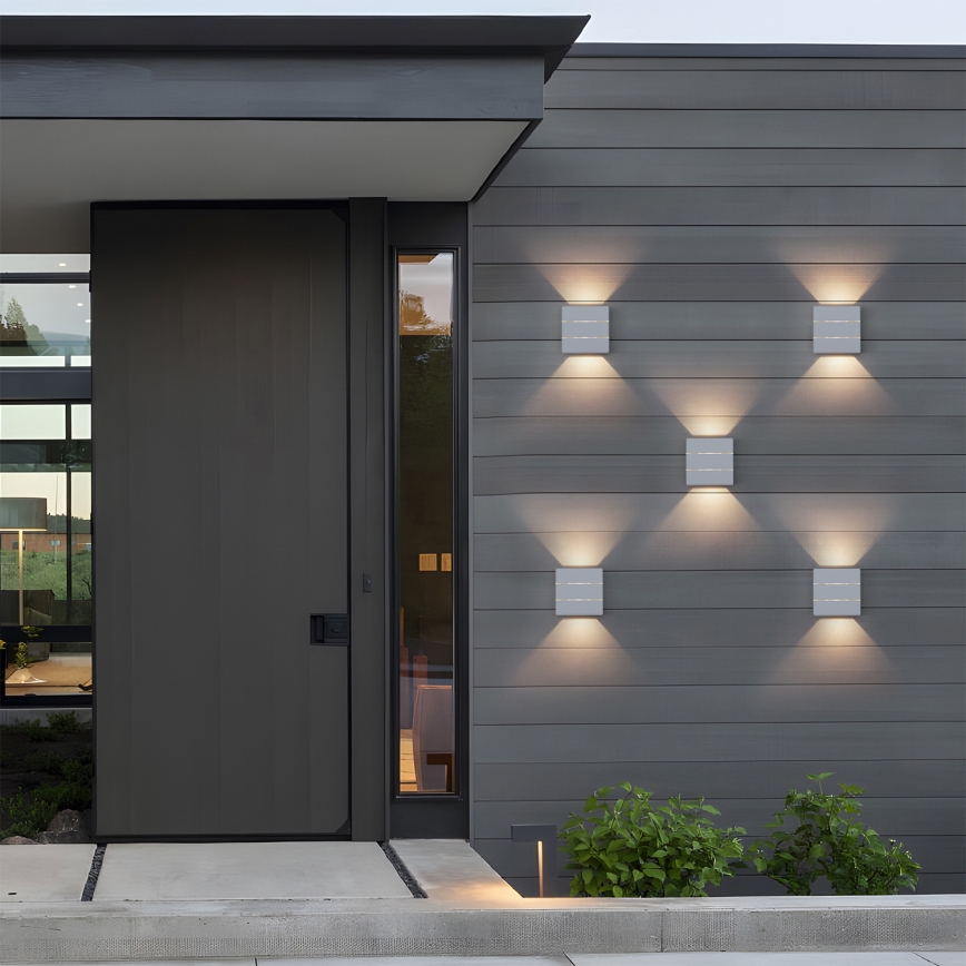 Brilagi - LED välisseinavalgusti DOUBLERAY LINE LED/6W/230V valge IP54