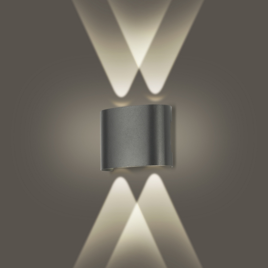 Brilagi - LED Välisseinavalgusti FLAREBOX LED/4W/230V antratsiit IP65