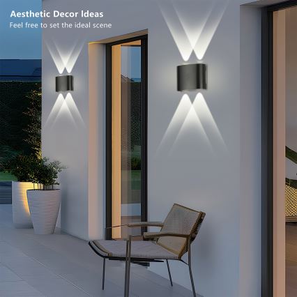 Brilagi - LED välisseinavalgusti FLAREBOX LED/4W/230V must IP65