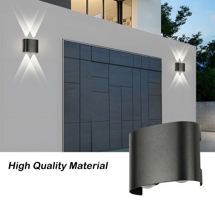 Brilagi - LED välisseinavalgusti FLAREBOX LED/4W/230V must IP65
