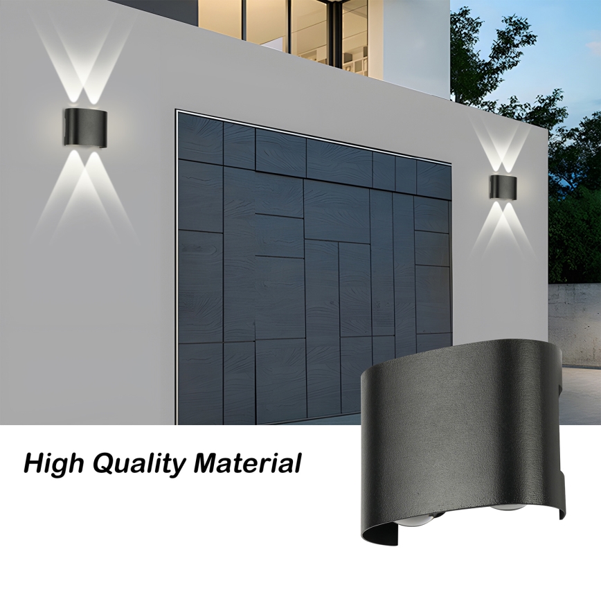 Brilagi - LED välisseinavalgusti FLAREBOX LED/4W/230V must IP65