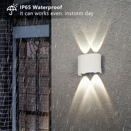 Brilagi - LED välisseinavalgusti FLAREBOX LED/4W/230V valge IP65
