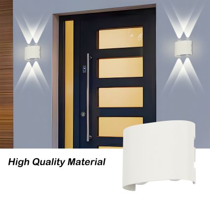 Brilagi - LED välisseinavalgusti FLAREBOX LED/4W/230V valge IP65