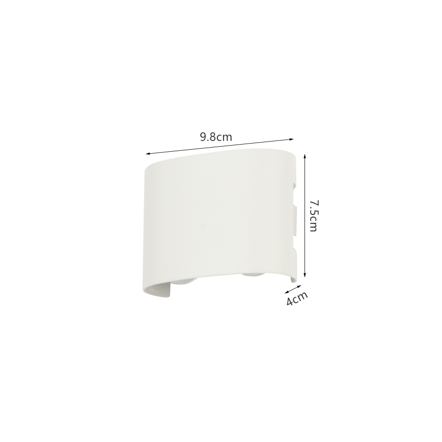 Brilagi - LED välisseinavalgusti FLAREBOX LED/4W/230V valge IP65