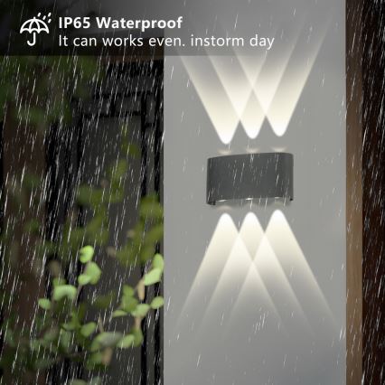 Brilagi - LED välisseinavalgusti FLAREBOX LED/6W/230V antratsiit IP65