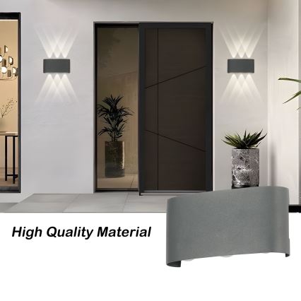 Brilagi - LED välisseinavalgusti FLAREBOX LED/6W/230V antratsiit IP65