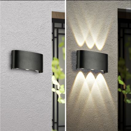 Brilagi - LED välisseinavalgusti FLAREBOX LED/6W/230V must IP65