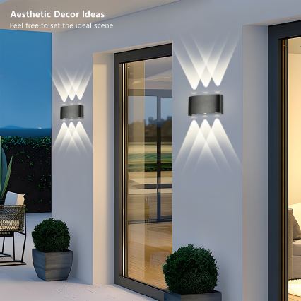 Brilagi - LED välisseinavalgusti FLAREBOX LED/6W/230V must IP65