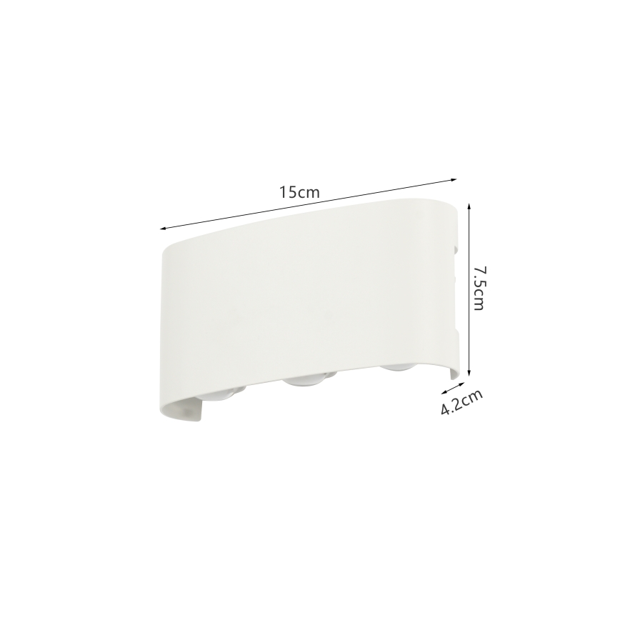 Brilagi - LED välisseinavalgusti FLAREBOX LED/6W/230V valge IP65