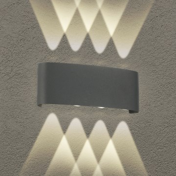 Brilagi - LED välisseinavalgusti FLAREBOX LED/8W/230V antratsiit IP65