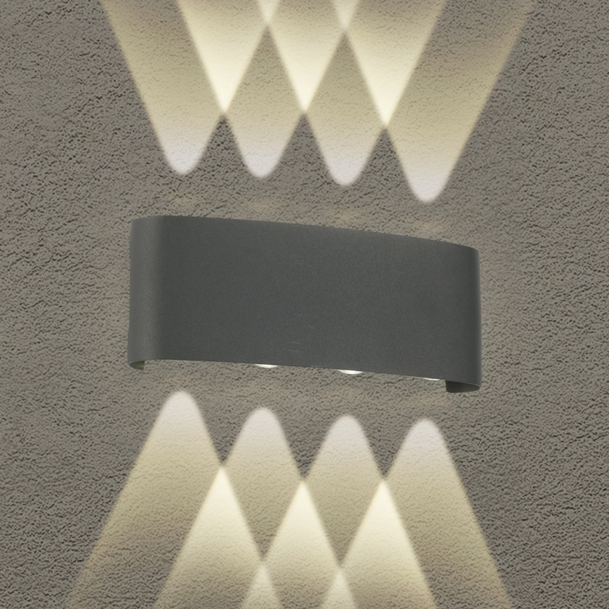 Brilagi - LED välisseinavalgusti FLAREBOX LED/8W/230V antratsiit IP65