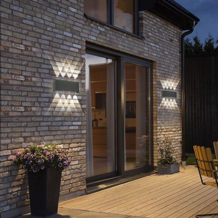 Brilagi - LED välisseinavalgusti FLAREBOX LED/8W/230V antratsiit IP65