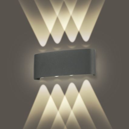 Brilagi - LED välisseinavalgusti FLAREBOX LED/8W/230V antratsiit IP65