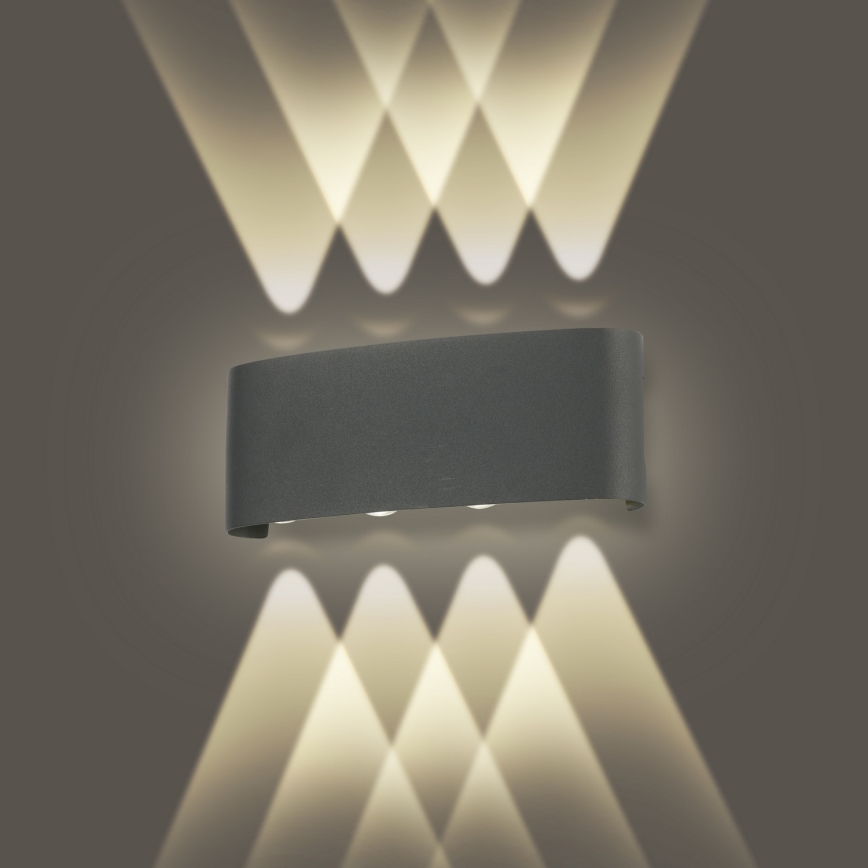 Brilagi - LED välisseinavalgusti FLAREBOX LED/8W/230V antratsiit IP65