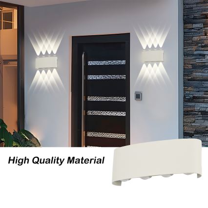 Brilagi - LED välisseinavalgusti FLAREBOX LED/8W/230V valge IP65