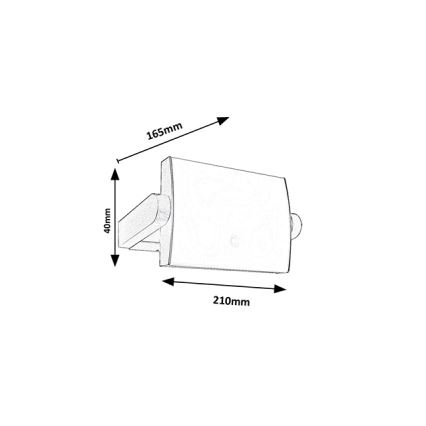 Brilagi - LED-välisseinavalgusti liikumisanduriga ANKLE, 18 W, 230 V, 3000 K, IP65, antratsiit