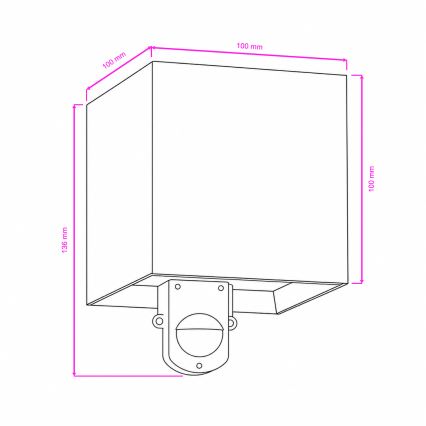 BRILAGI - LED välisseinavalgusti liikumisanduriga CUBE LED/6W/230V hall IP65