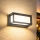 Brilagi - LED välisseinavalgusti liikumisanduriga PARKER LED/12W/230V antratsiit IP44