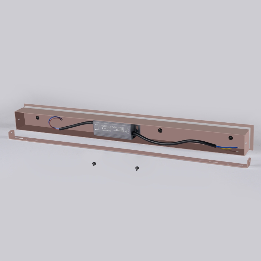 Brilagi - LED välisseinavalgusti LINEAR LED/12W/230V 3000K IP65 50 cm pruun CRI 90