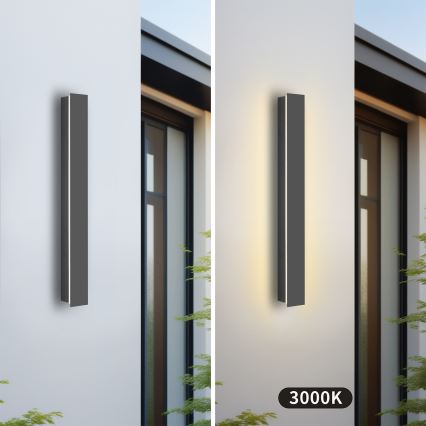 Brilagi - LED välisseinavalgusti LINEAR LED/12W/230V 3000K IP65 50 cm antratsiit CRI 90