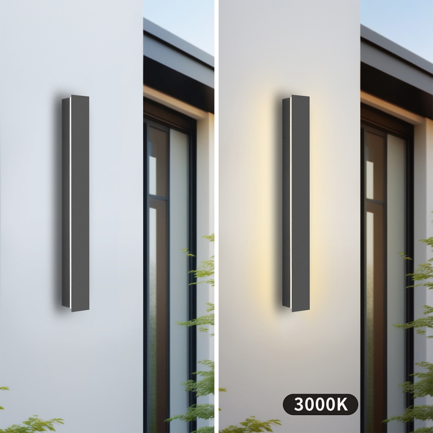 Brilagi - LED välisseinavalgusti LINEAR LED/12W/230V 3000K IP65 50 cm antratsiit CRI 90