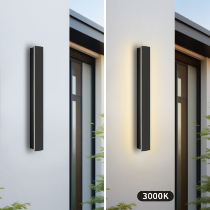 Brilagi - LINEAR LED välisseinavalgusti LED/12W/230V 3000K IP65 50 cm must CRI 90