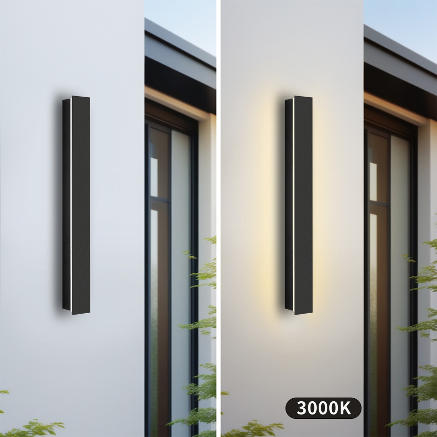 Brilagi - LINEAR LED välisseinavalgusti LED/12W/230V 3000K IP65 50 cm must CRI 90