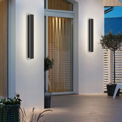 Brilagi - LED välisseinavalgusti LINEAR LED/12W/230V 4000K IP65 50 cm must