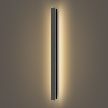 Brilagi - LED välisseinavalgusti LINEAR LED/22W/230V 3000K IP65 100 cm must